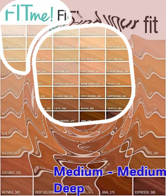 Fit me foundation maybelline shades