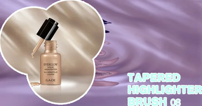 Liquid highlighter brush