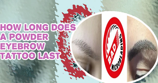 Soft powder eyebrow tattoo