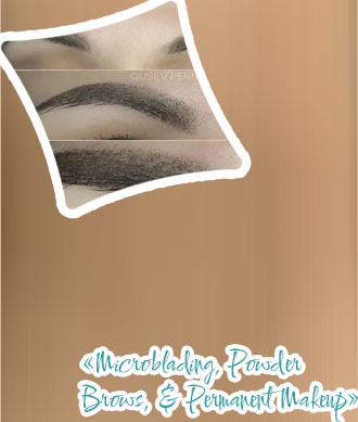 Tattoo powder eyebrows