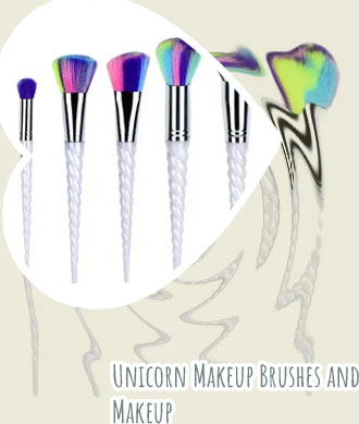 Unicorn make up brushes