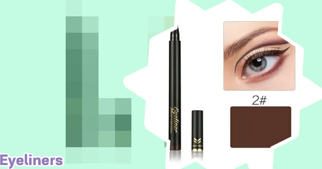 Waterproof eyeliner pencil brown